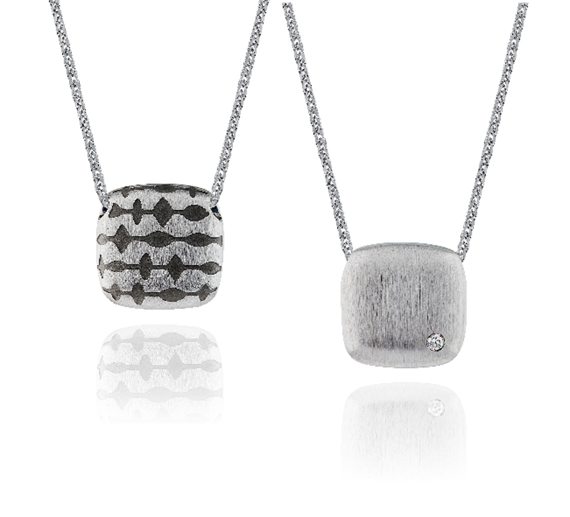 18K White Gold Diamond Necklace