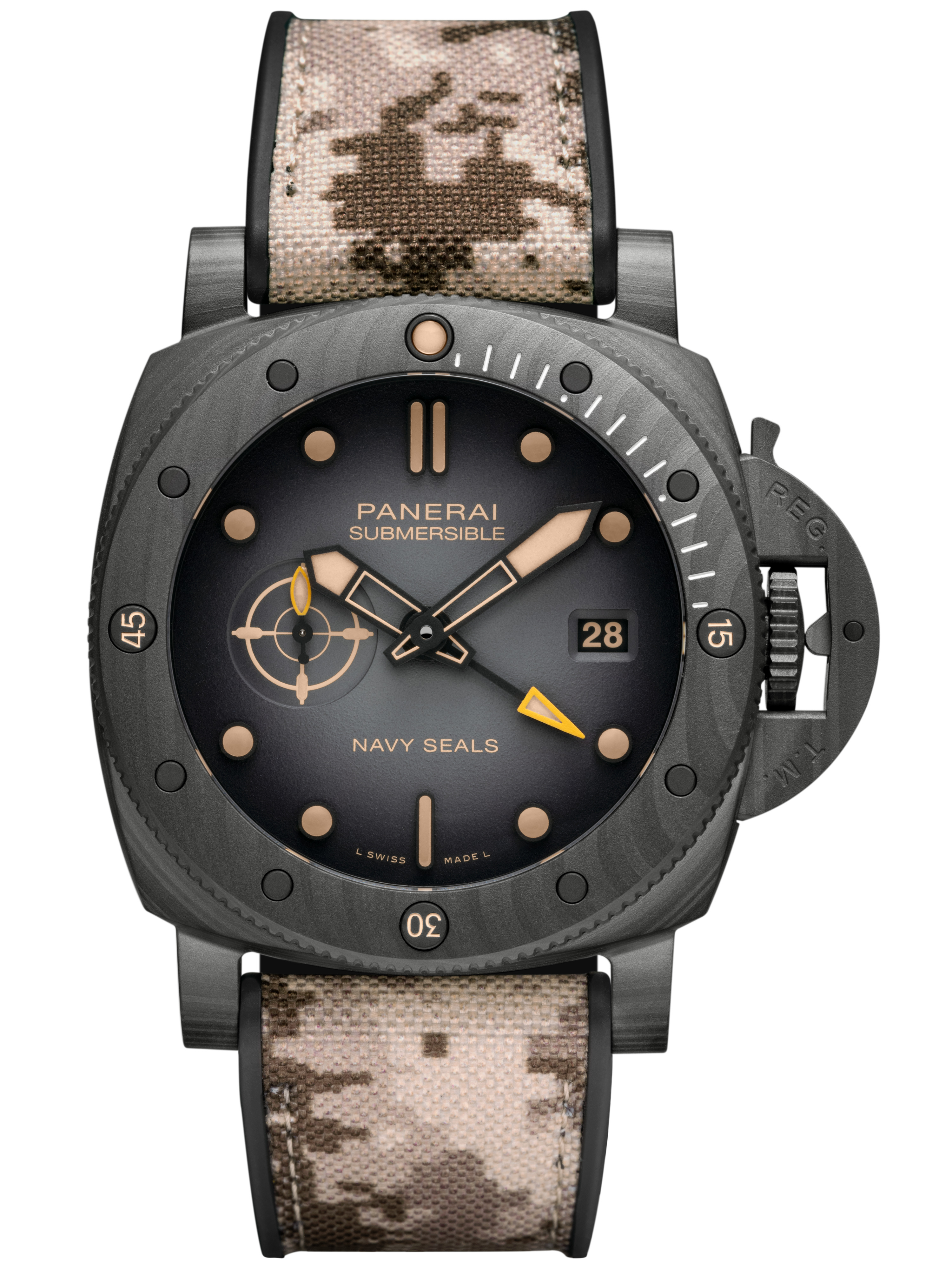 Submersible QuarantaQuattro GMT Navy SEALs Carbotech™